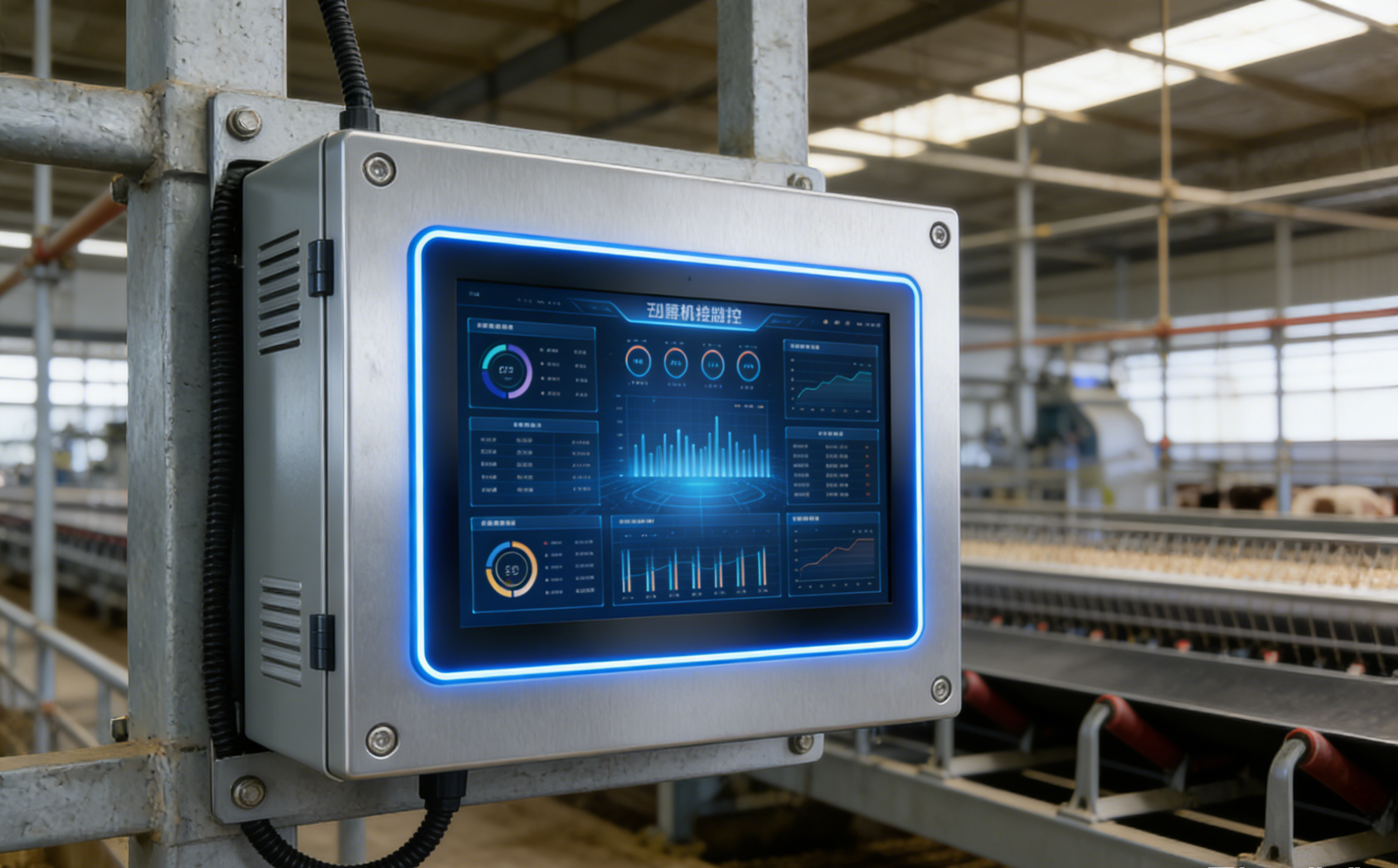 工控一體機在刮糞機控制箱中的應用